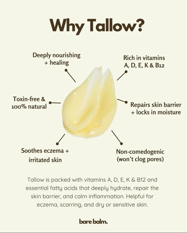 Grass-fed beef tallow texture