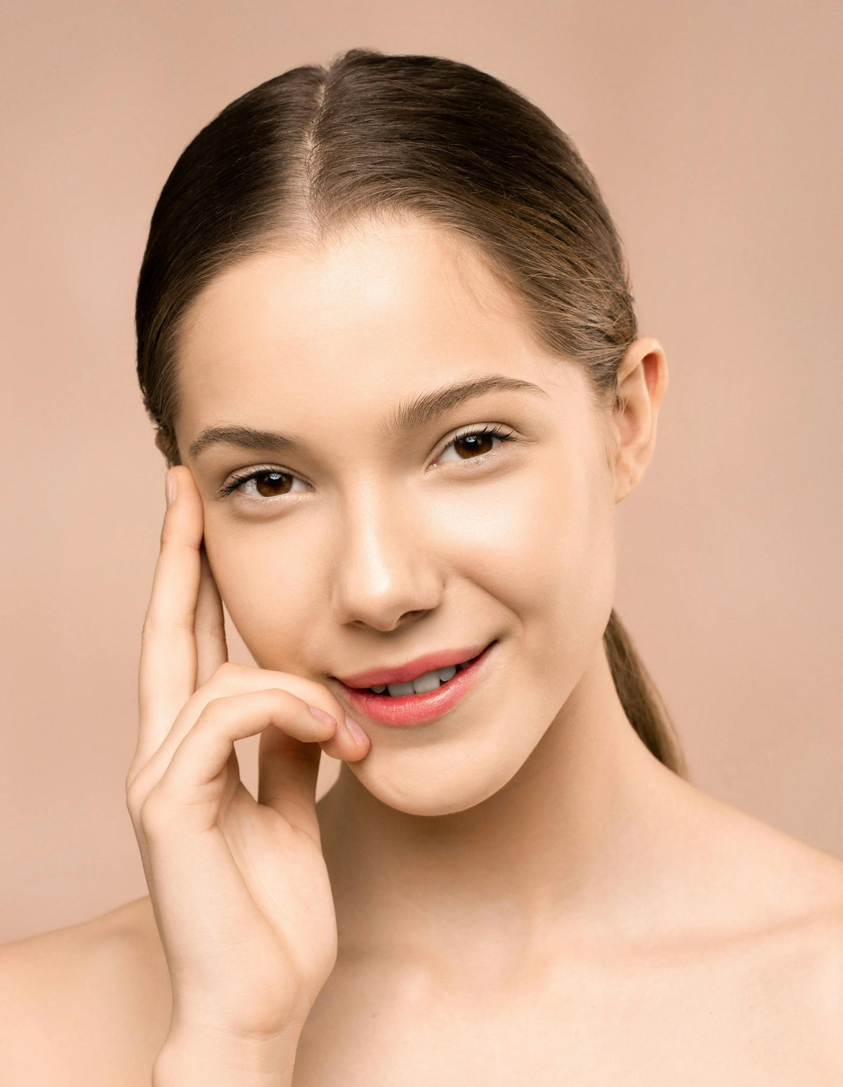 Skin after using Auri Honey Balm — glowing and restored